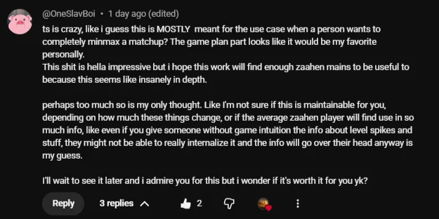Reader comment