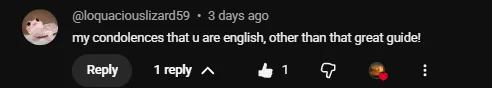 Reader comment