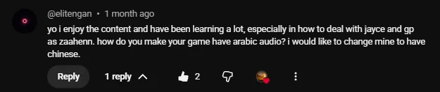Reader comment